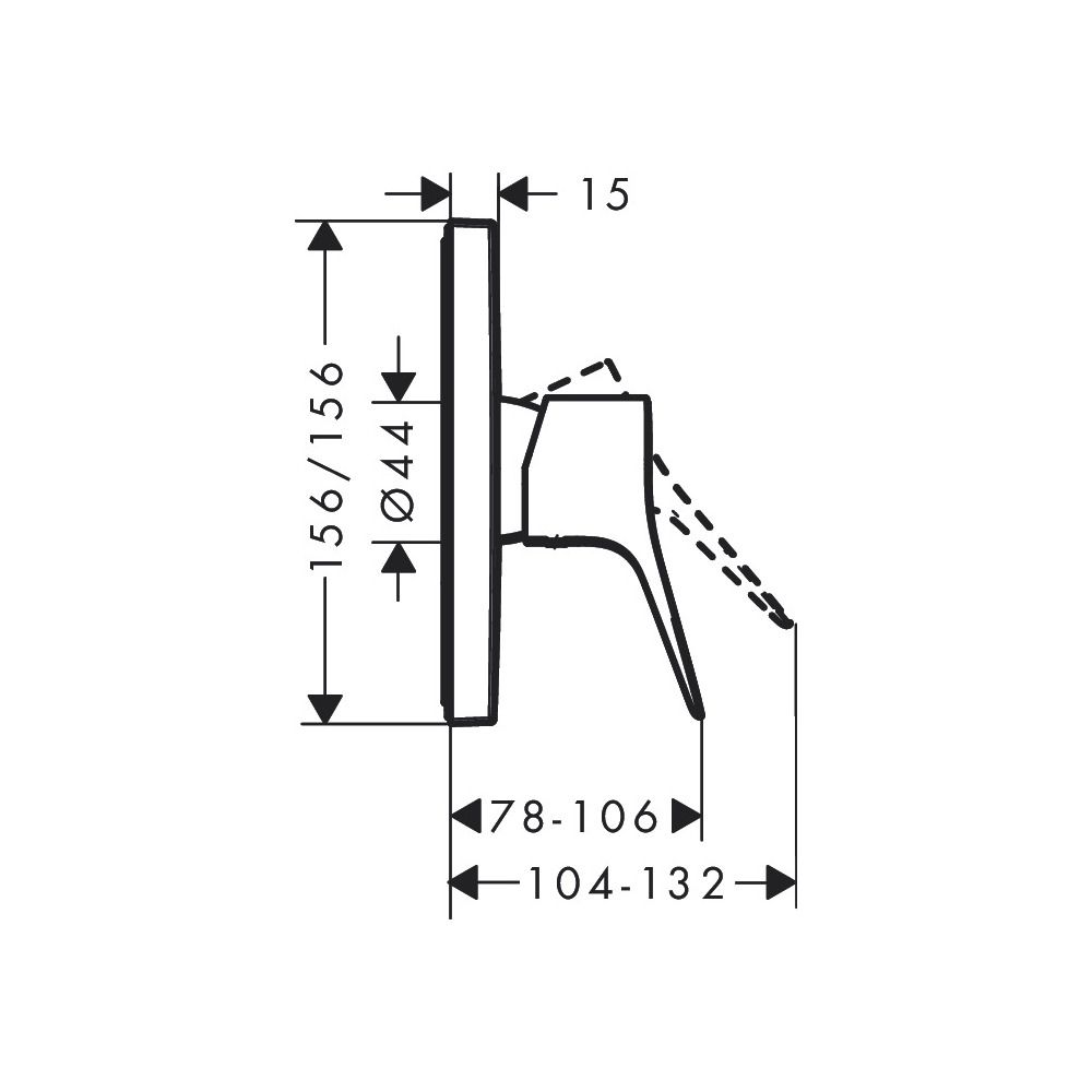 hansgrohe Brausenmischer Unterputz Vivenis Fertigset chrom... HANSGROHE-75615000 4059625358566 (Abb. 2)