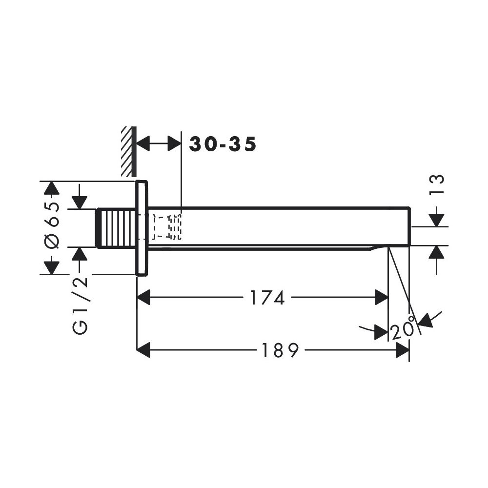 hansgrohe Wanneneinlauf Finoris chrom... HANSGROHE-76410000 4059625337738 (Abb. 2)