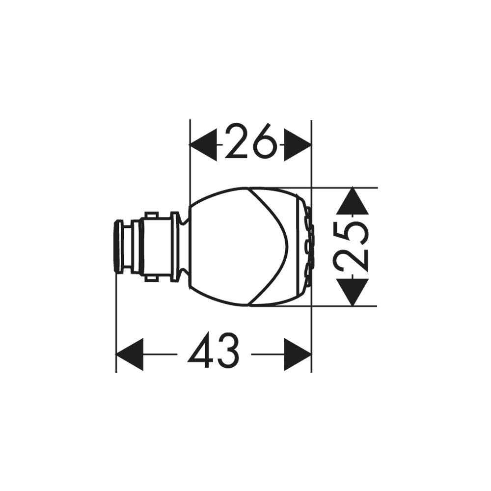 hansgrohe Wechsel-Strahleinsatz Normal chrom... HANSGROHE-28406000 4011097437545 (Abb. 2)