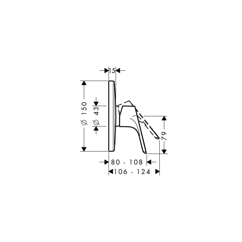 hansgrohe Focus Einhebel-Brausemischer Unterputz für iBox universal, Chrom... HANSGROHE-31965000 4011097602615 (Abb. 3)