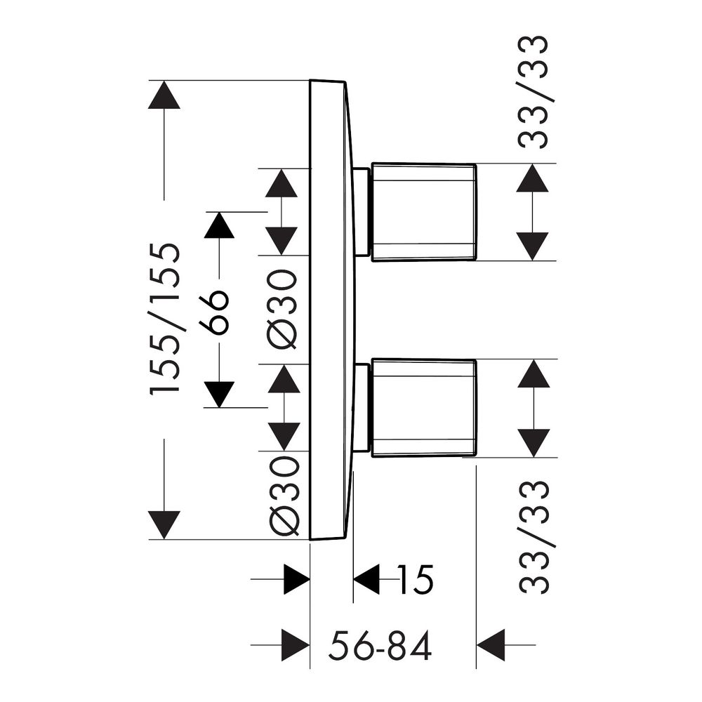 hansgrohe PuraVida Abstellventil und Umstellventil iControl Unterputz für 3 Verbrau... HANSGROHE-15777000 4011097625324 (Abb. 4)