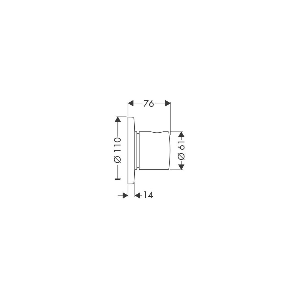 hansgrohe Abstellventil und Umstellventil S Trio/ Quattro Unterputz, Chrom... HANSGROHE-15932000 4011097487984 (Abb. 3)