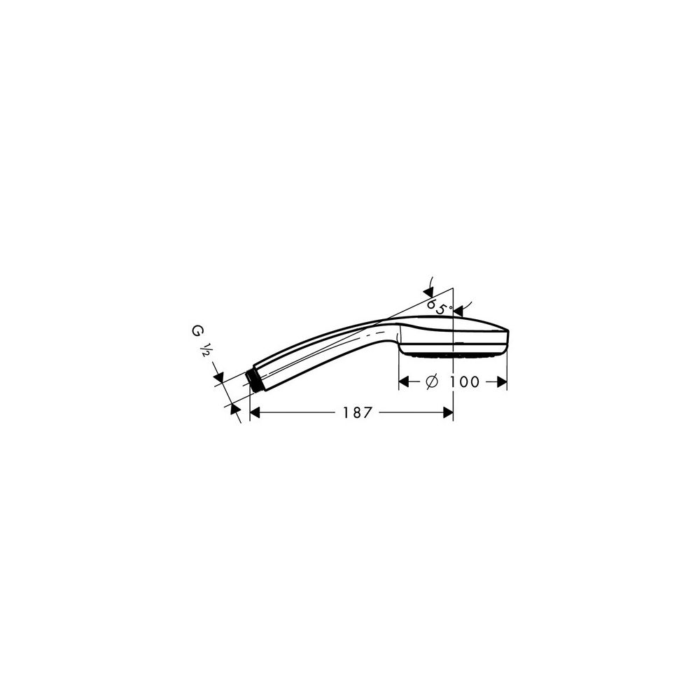 hansgrohe Croma 100 Handbrause Mono EcoSmart 9l/min, Chrom... HANSGROHE-28583000 4011097664811 (Abb. 3)