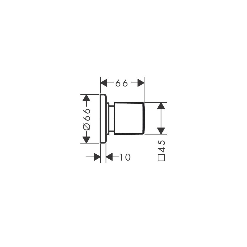 hansgrohe Metris Absperrventil E Unterputz, Chrom... HANSGROHE-31677000 4011097665290 (Abb. 3)