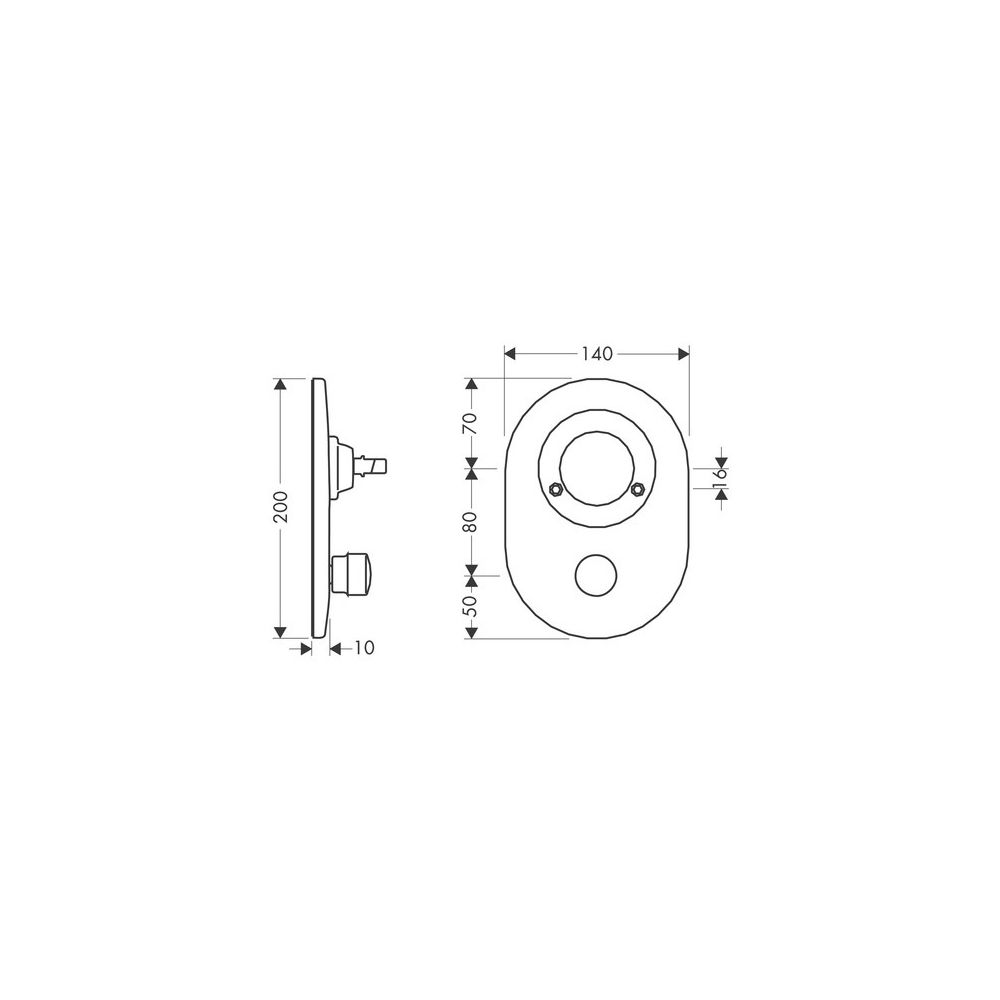 hansgrohe Umrüstset Chrom von Kugelkartusche auf M3 Kartusche für Wannenmischer Unt... HANSGROHE-96385000 4011097347677 (Abb. 2)