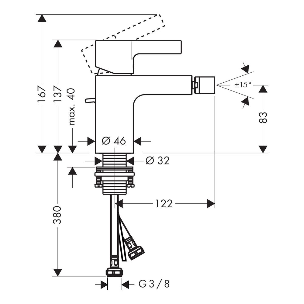 hansgrohe Bidetmischer Metris S chrom... HANSGROHE-31261000 4011097484013 (Abb. 3)