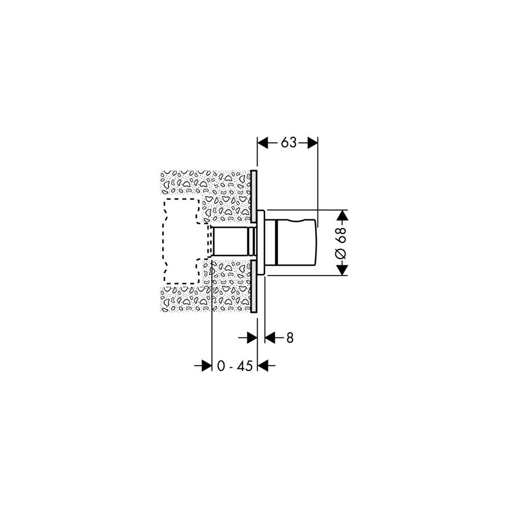 hansgrohe Absperrventil S Unterputz, Chrom... HANSGROHE-15972000 4011097487960 (Abb. 3)