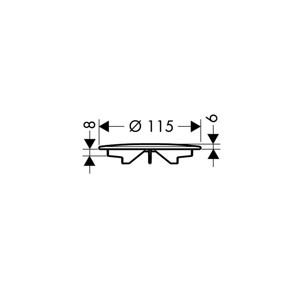 hansgrohe Garnitur Duschwannen Raindrain 90 XXL Fertigset, Chrom... HANSGROHE-60066000 4011097557625 (Abb. 2)