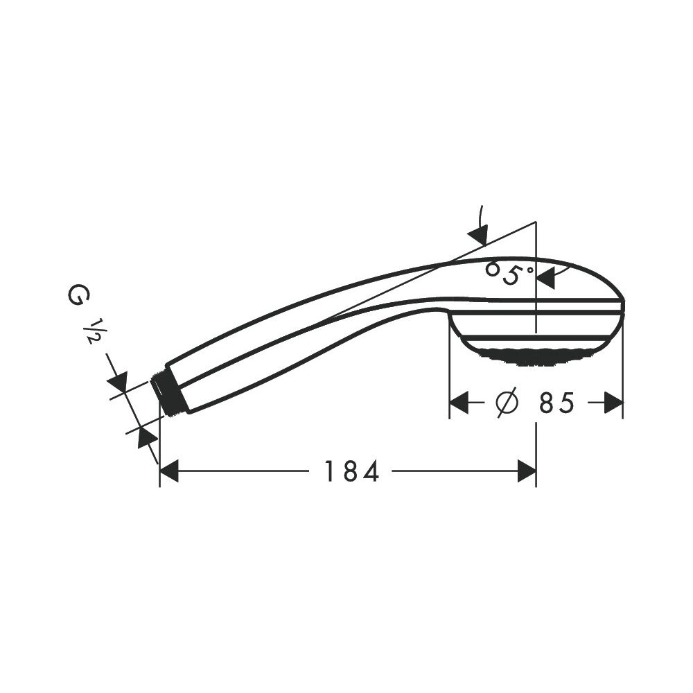 hansgrohe Crometta 85 Handbrause Mono EcoSmart plus 6l/min, Chrom... HANSGROHE-28561000 4011097570105 (Abb. 3)