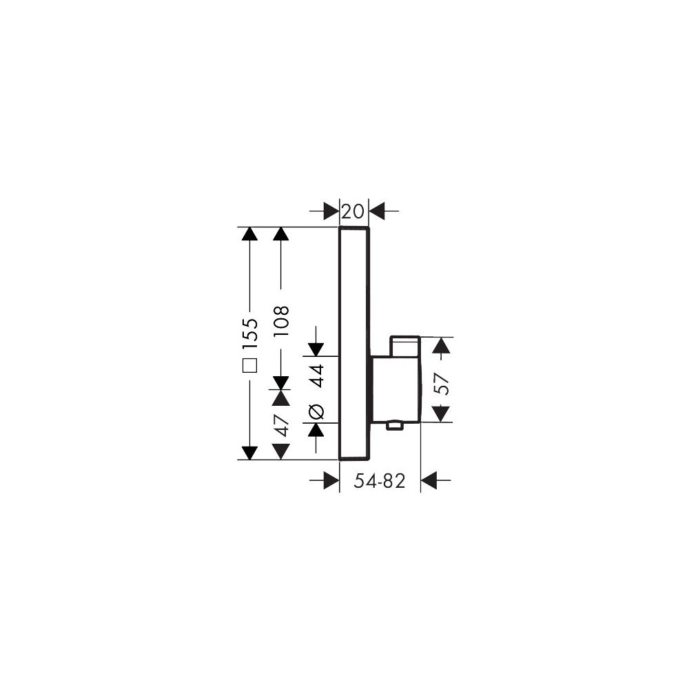 hansgrohe Shower Select Thermostat Unterputz, Mattschwarz für 2 Verbraucher... HANSGROHE-15763670 4059625230916 (Abb. 3)