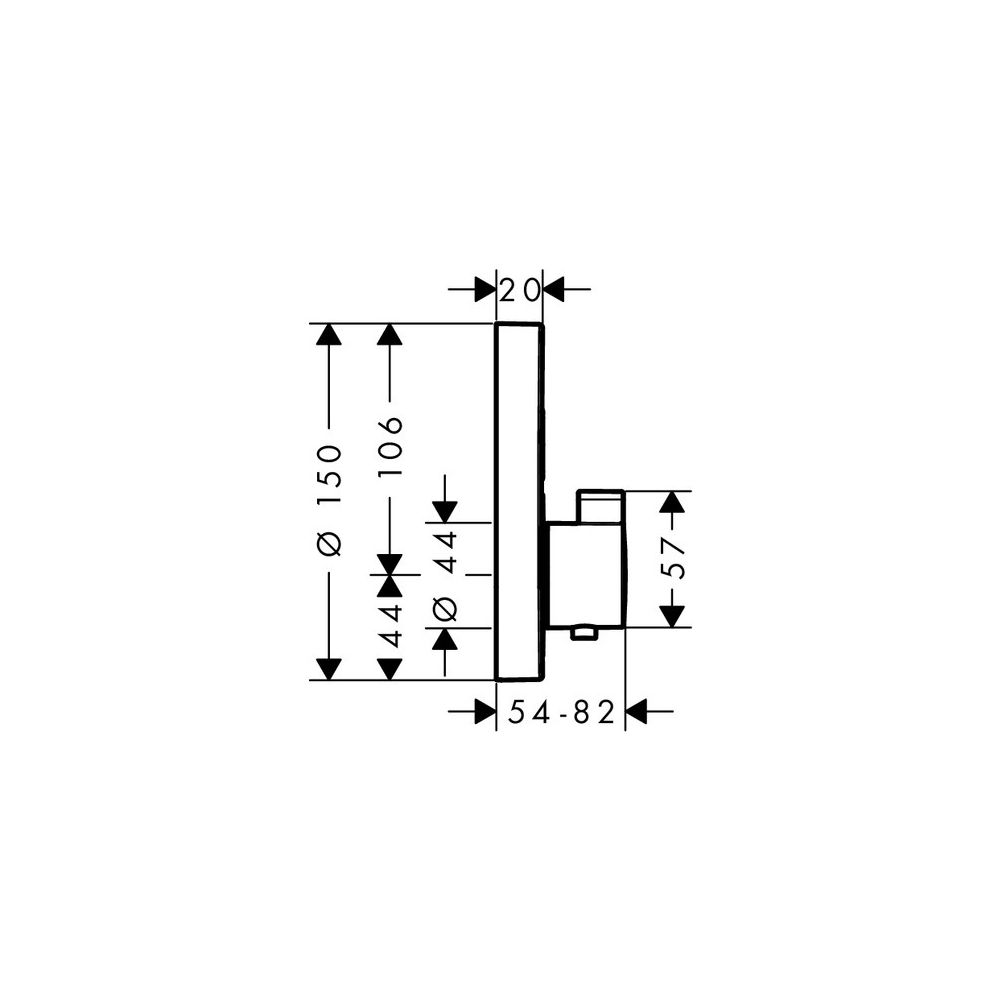 hansgrohe Shower Select S Thermostat Unterputz Chrom für 2 Verbraucher... HANSGROHE-15743000 4011097741345 (Abb. 3)