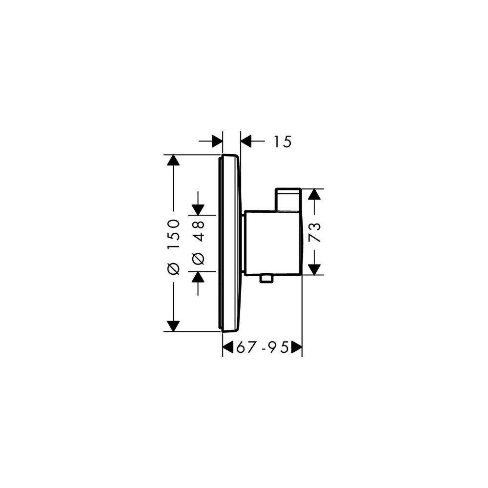 hansgrohe Ecostat S Thermostat HighFlow Unterputz, Chrom... HANSGROHE-15756000 4011097741673 (Abb. 3)
