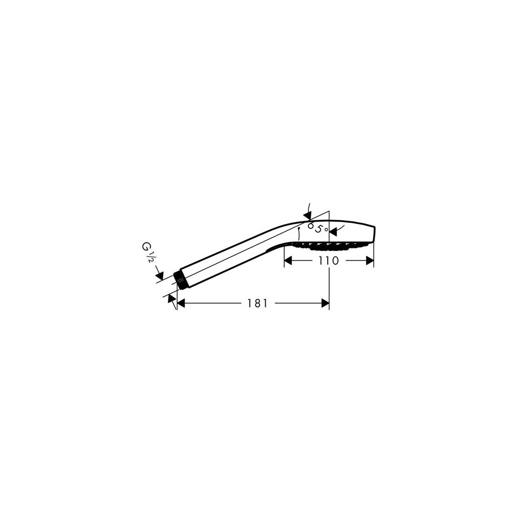 hansgrohe Croma Select S Handbrause 110mm Multi EcoSmart 9l/min, Weiß/Chrom... HANSGROHE-26801400 4011097736273 (Abb. 4)