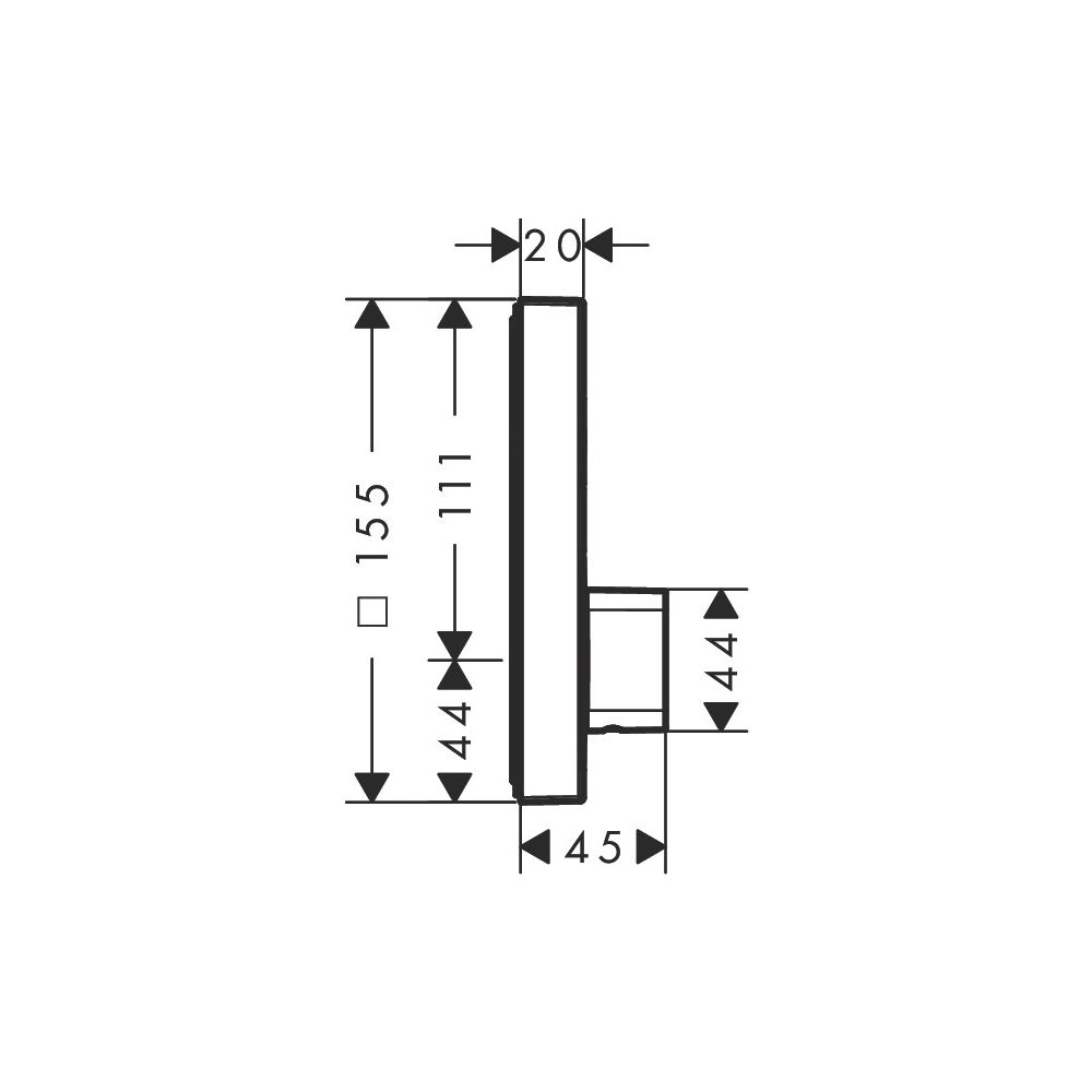 hansgrohe Shower Select Mischer Unterputz Chrom für 1 Verbraucher... HANSGROHE-15767000 4011097746364 (Abb. 3)