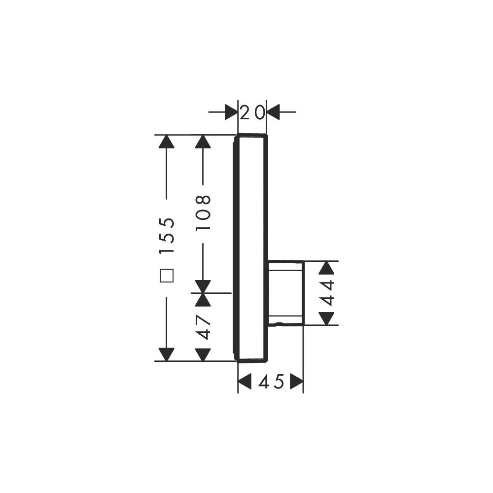 hansgrohe Shower Select Mischer Unterputz Chrom für 2 Verbraucher... HANSGROHE-15768000 4011097749624 (Abb. 3)