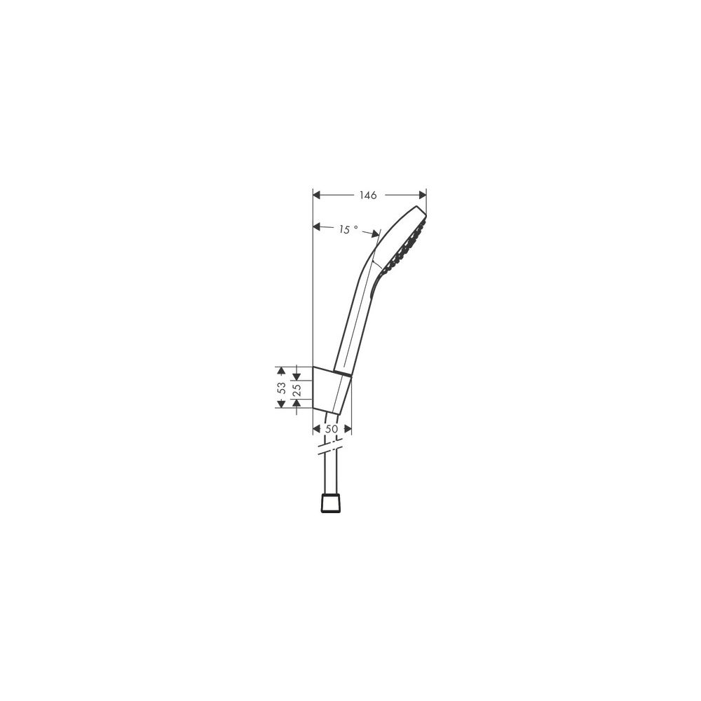 hansgrohe Croma Select E Brausehalterset 110mm Vario/Porter 14,7l/min mit Brausesch... HANSGROHE-26425400 4011097757032 (Abb. 4)