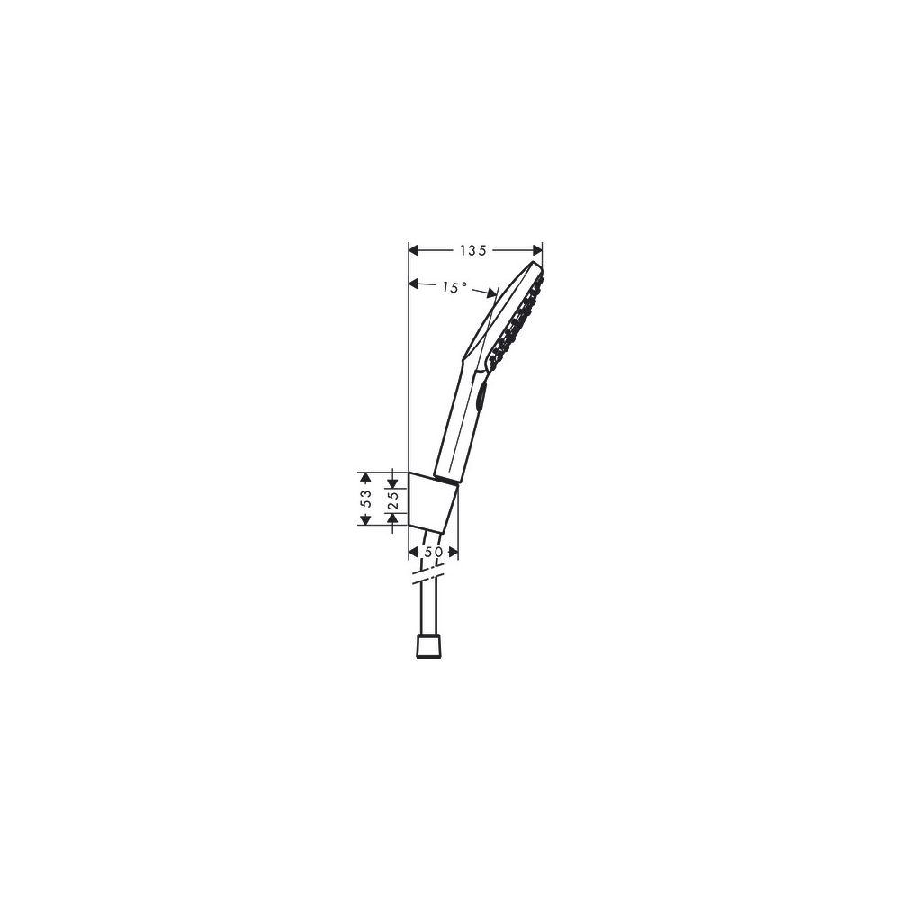 hansgrohe Raindance Select E Brausehalterset 120mm 14,4l/min 3jet Chrom mit Brauses... HANSGROHE-26720000 4011097758107 (Abb. 3)