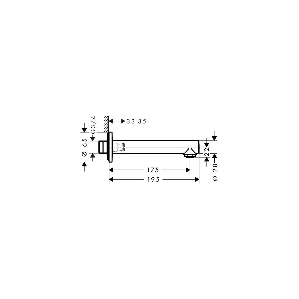 hansgrohe Talis S Wanneneinlauf, Chrom... HANSGROHE-72410000 4011097770420 (Abb. 3)