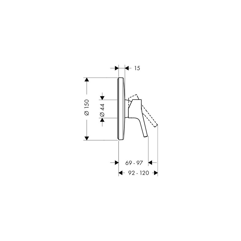 hansgrohe Talis S Brausenmischer Unterputz 29,3l/min Fertigset, Chrom... HANSGROHE-72605000 4011097770444 (Abb. 3)