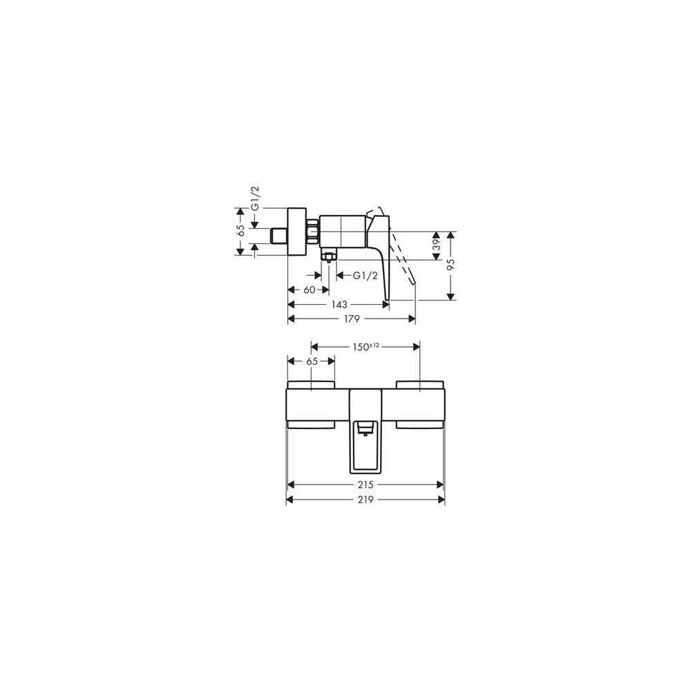 hansgrohe Metropol Einhebel-Brausemischer Aufputz 16l/min mit Bügelgriff, Chrom... HANSGROHE-74560000 4011097812878 (Abb. 3)