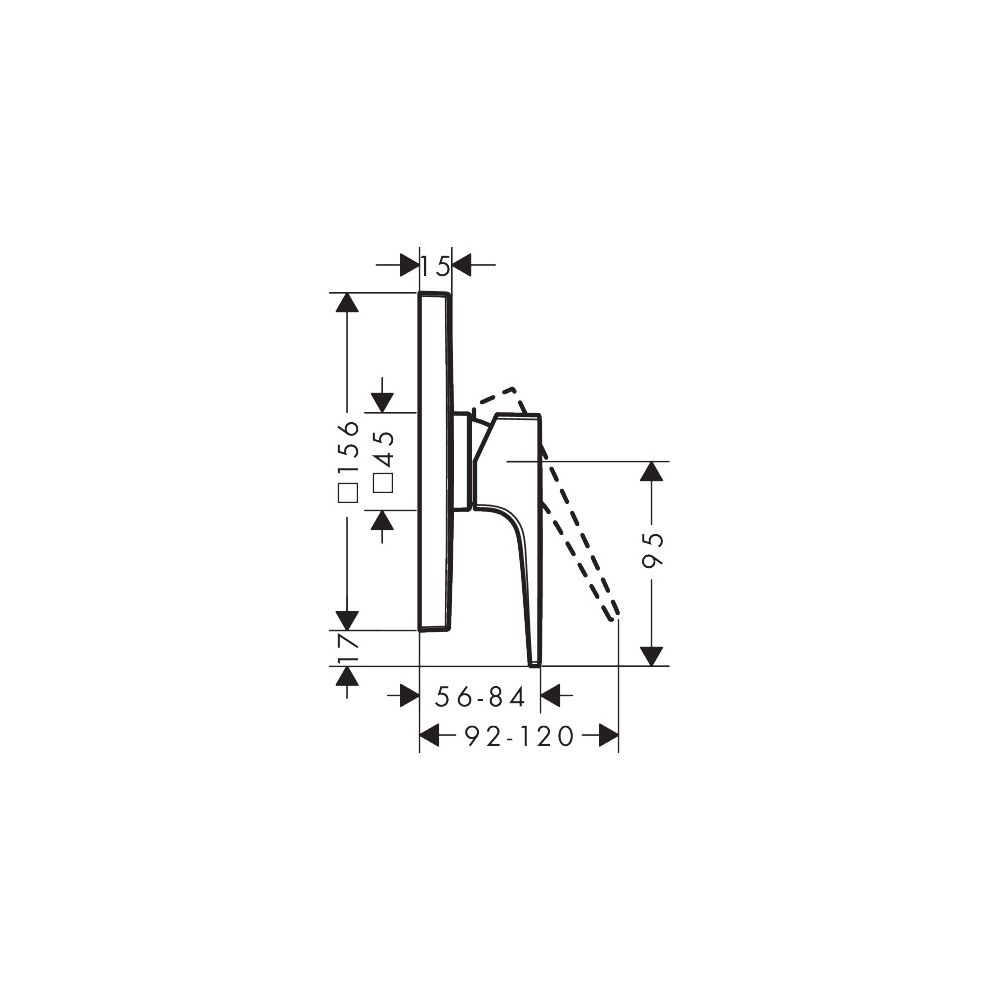 hansgrohe Metropol Einhebel-Brausemischer Unterputz 29,3l/min Chrom mit Hebelgriff ... HANSGROHE-32565000 4011097826066 (Abb. 4)