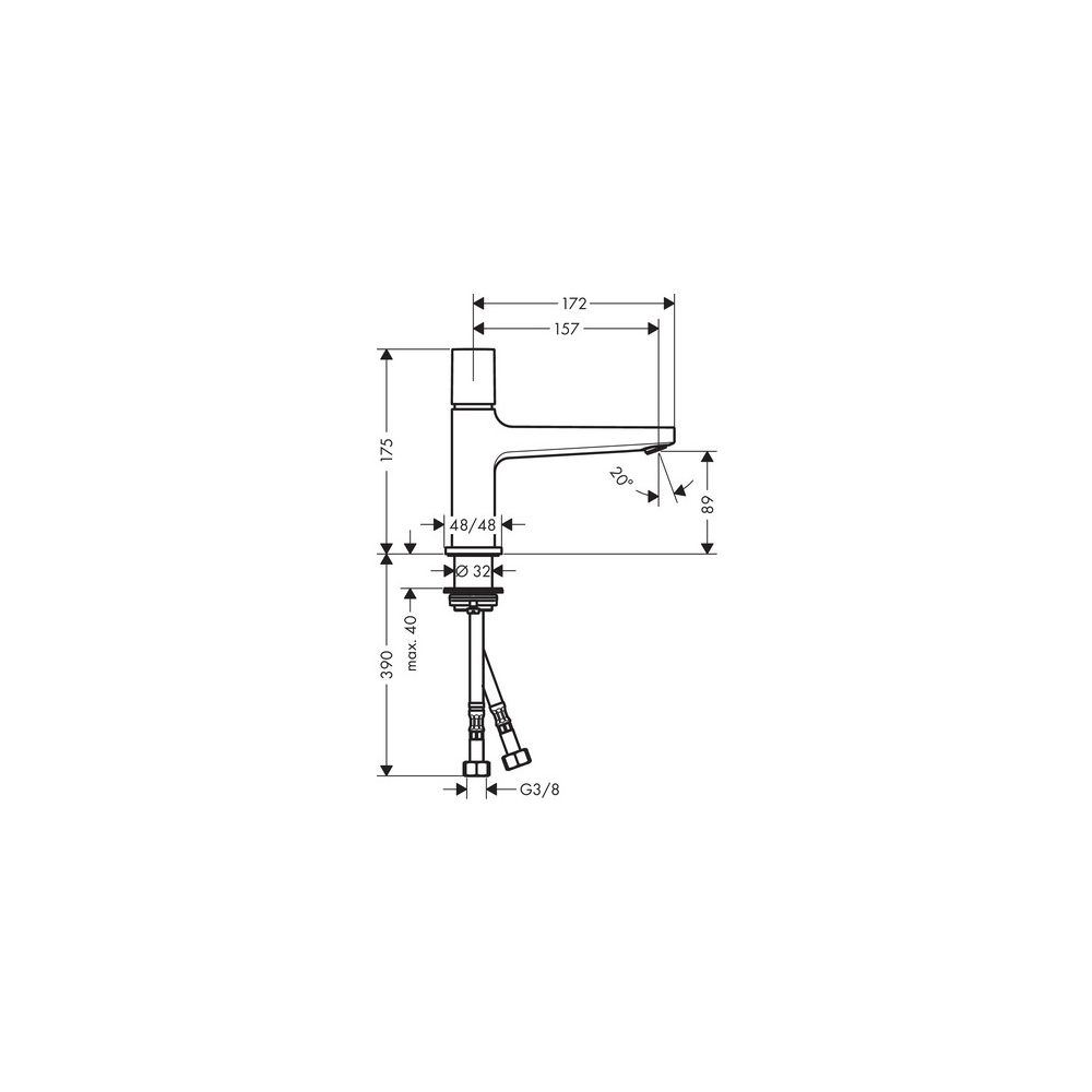 hansgrohe Metropol Select Waschtischmischer 100mm mit Push-Open Garnitur, Chrom... HANSGROHE-32570000 4011097812335 (Abb. 4)