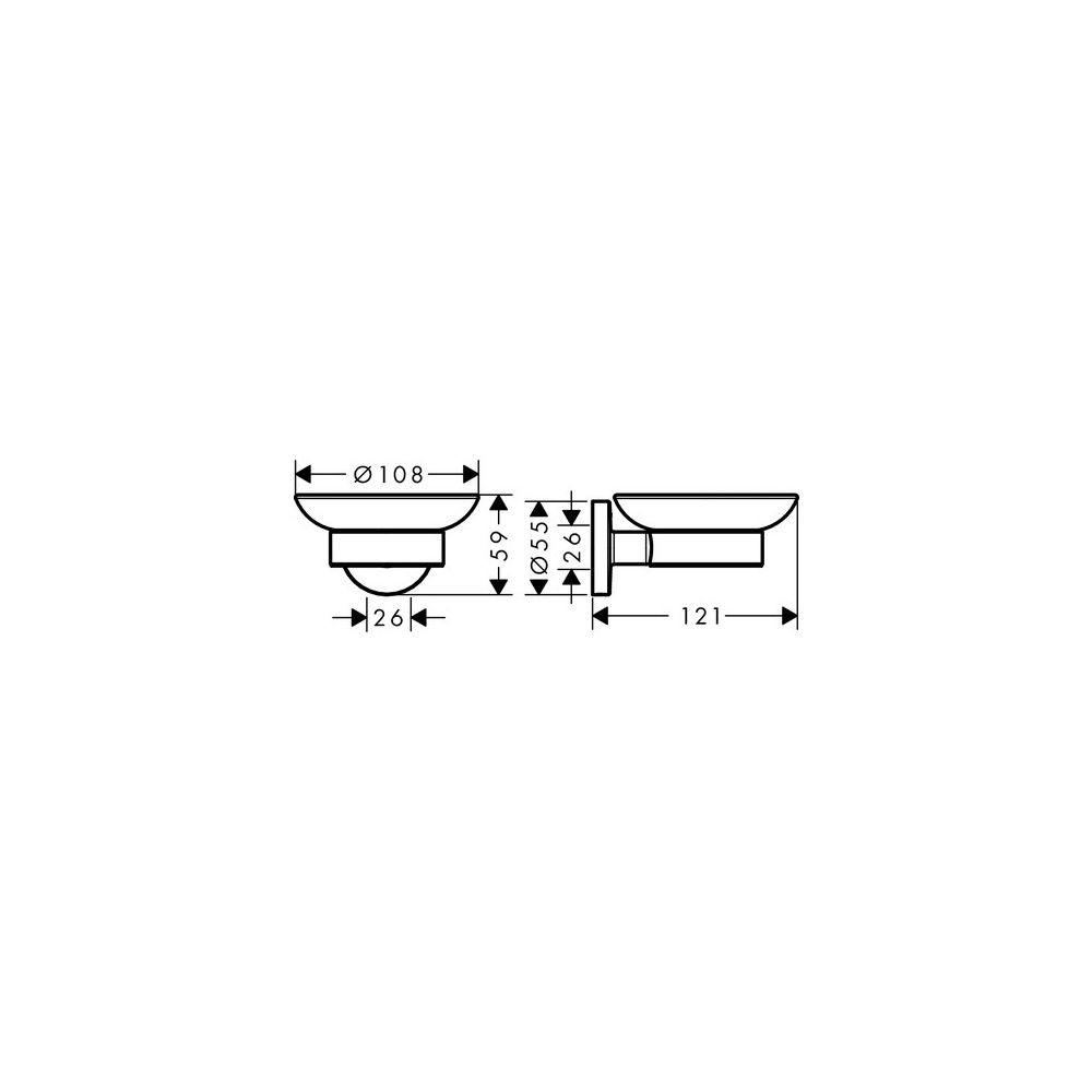 hansgrohe Logis Universal Seifenschale, Chrom... HANSGROHE-41715000 4059625123058 (Abb. 4)