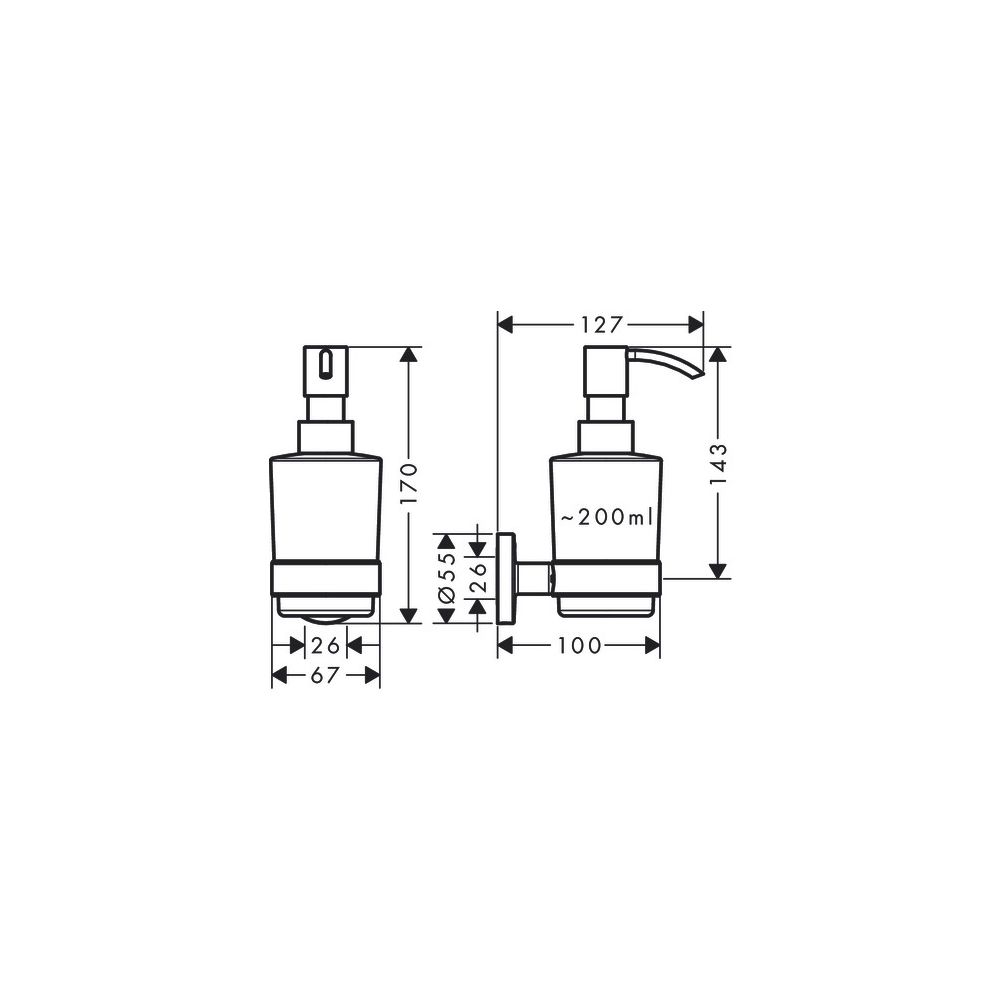 hansgrohe Logis Universal Lotionspender, Chrom... HANSGROHE-41714000 4059625123133 (Abb. 4)