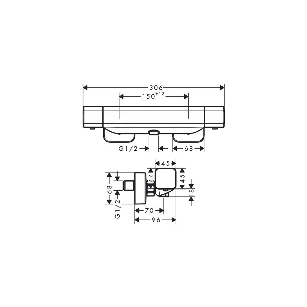 hansgrohe Thermostat Aufputz Ecostat E Brause, Chrom... HANSGROHE-15773000 4059625196076 (Abb. 3)