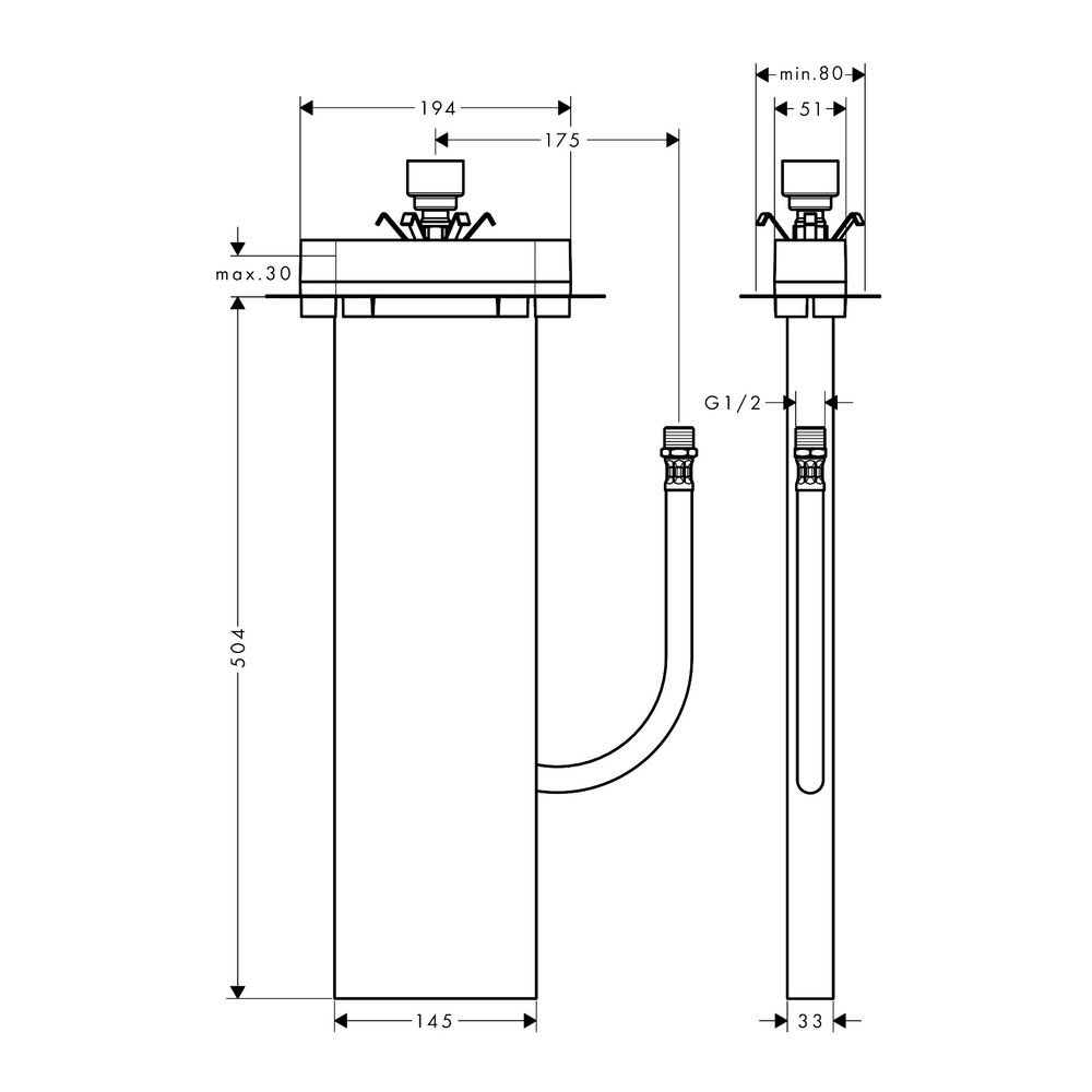 hansgrohe sBox Wannenrand- und Fliesenrand-Grundset... HANSGROHE-13560180 4059625202968 (Abb. 3)