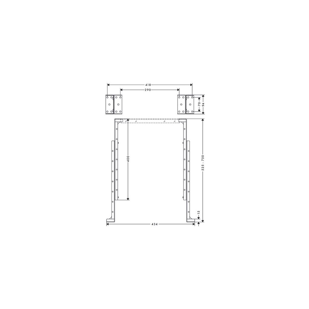 hansgrohe Montagewinkel sBox für Montageplatte Fliesenrand... HANSGROHE-28021000 4059625206690 (Abb. 2)