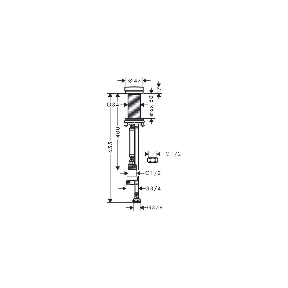 hansgrohe Talis M54 F21 Küchen-Geräteabsperrventil, Chrom... HANSGROHE-72841000 4059625293218 (Abb. 3)