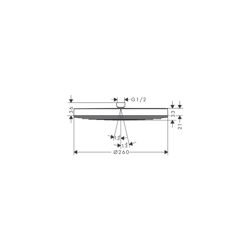 hansgrohe Pulsify S Kopfbrause 260mm 1jet 8,4l/min EcoSmart, Mattschwarz... HANSGROHE-24141670 4059625340721 (Abb. 3)