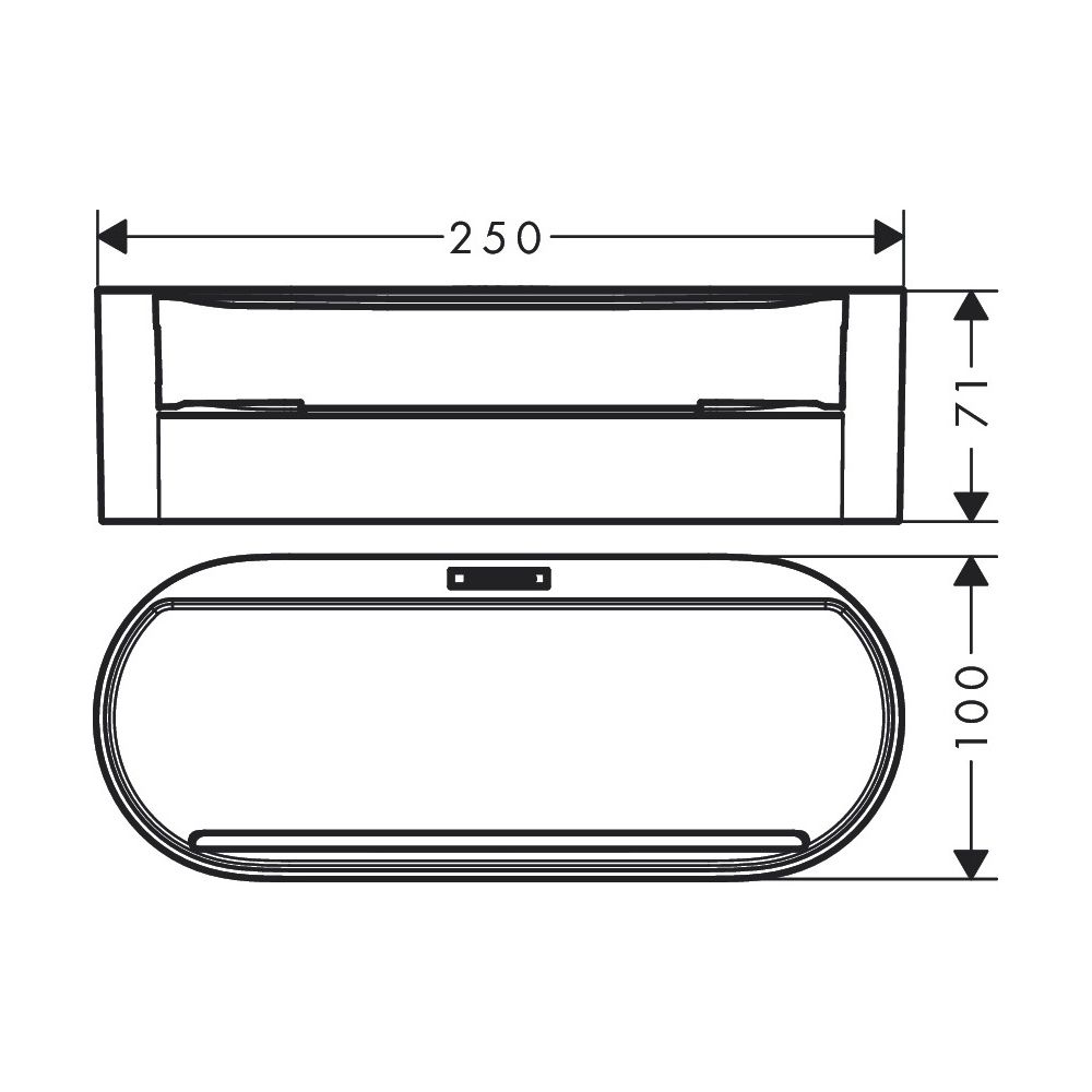 hansgrohe WallStoris Ablagekorb tief, Mattschwarz... HANSGROHE-27912670 4059625352861 (Abb. 3)