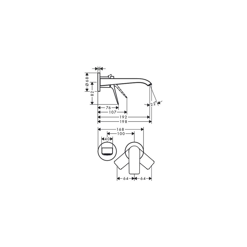 hansgrohe Vivenis Einhebel-Waschtischmischer Unterputz mit Auslauf 192mm 5l/min Chr... HANSGROHE-75050000 4059625337318 (Abb. 3)