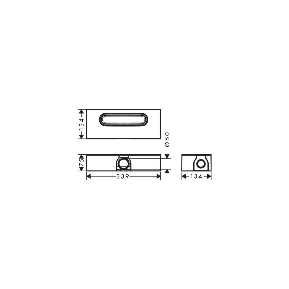 hansgrohe uBox universal Grundkörper für Duschrinnen Ablaufgehäuse für Standard Ins... HANSGROHE-01001180 4059625350850 (Abb. 5)