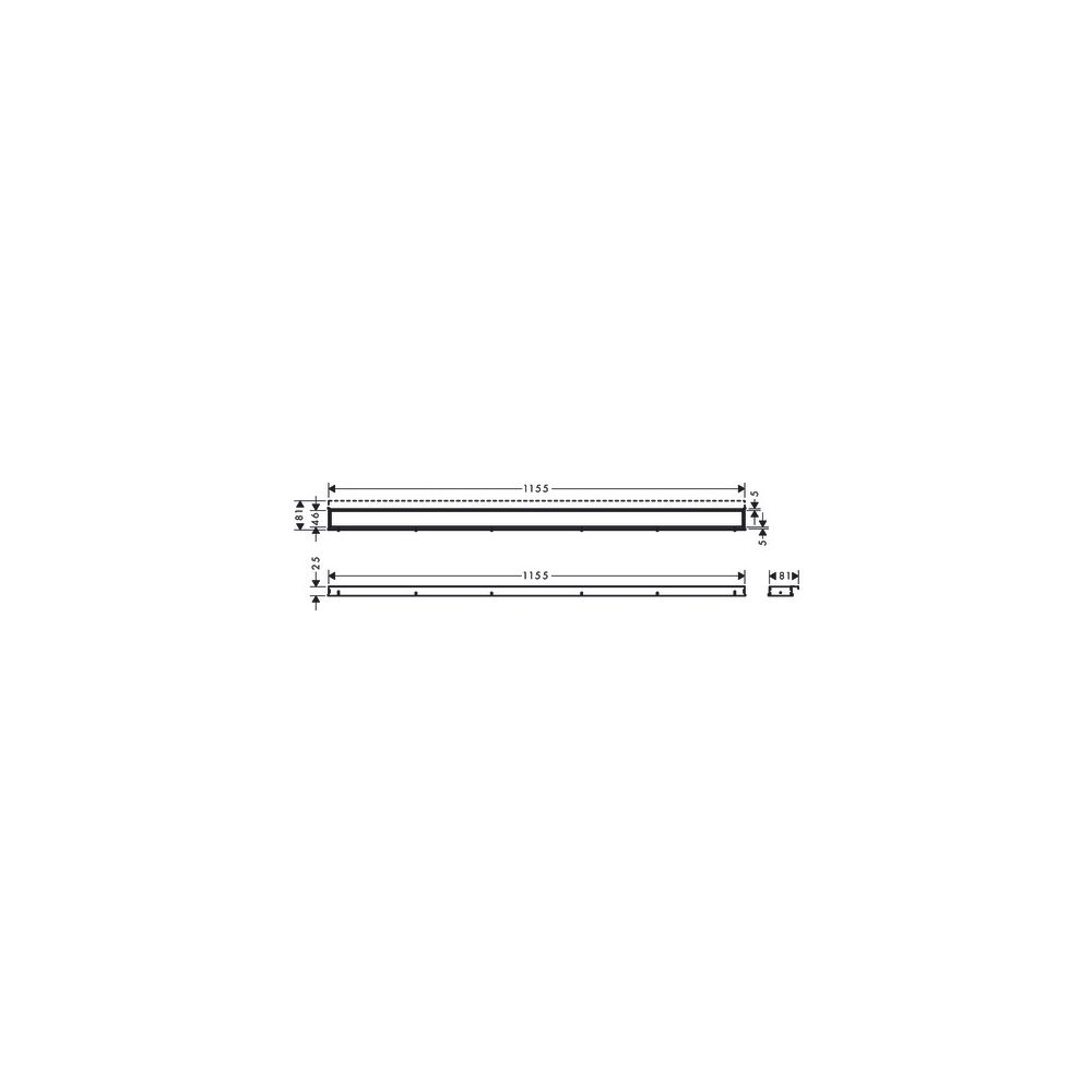 hansgrohe RainDrain Match Fertigset Duschrinne 1200mm, Edelstahl gebürstet, mit höh... HANSGROHE-56042800 4059625355343 (Abb. 5)