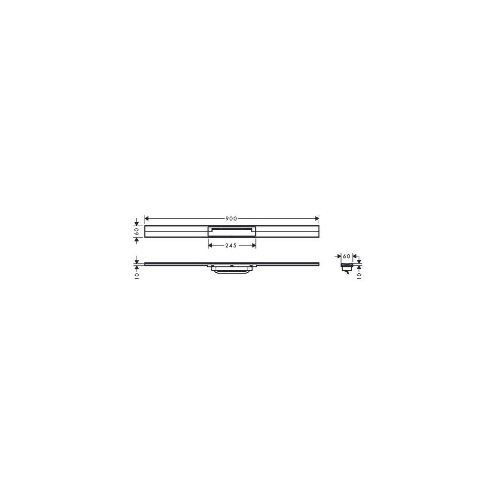Hansgrohe RainDrain Flex Fertigset Duschrinne 900mm, kürzbar, Chrom... HANSGROHE-56045000 4059625350041 (Abb. 6)