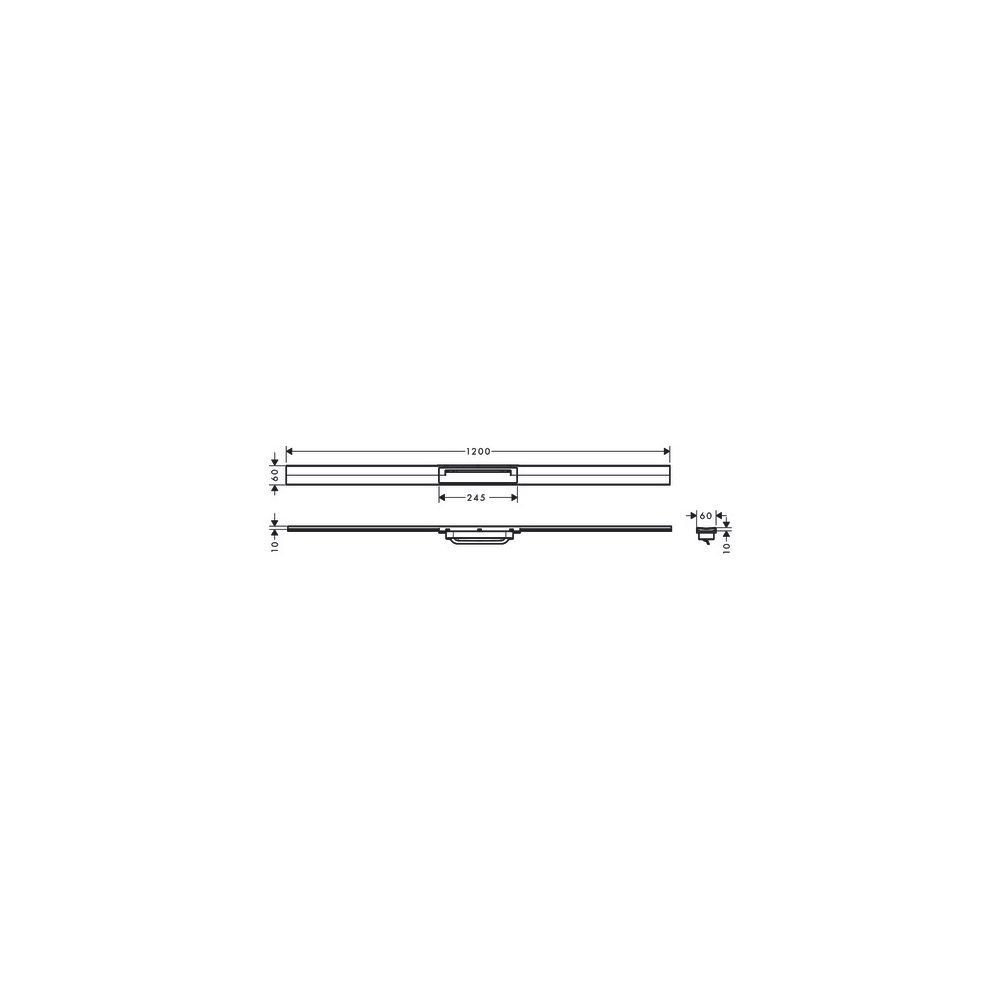 Hansgrohe RainDrain Flex Fertigset Duschrinne 1200mm, kürzbar, Edelstahl gebürstet... HANSGROHE-56047800 4059625349854 (Abb. 6)