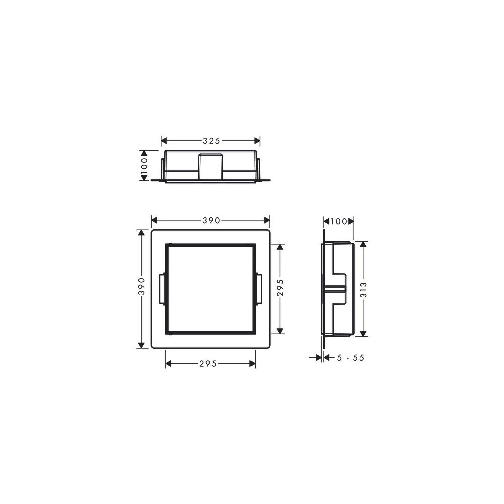 hansgrohe XtraStoris Rock Wandnische Edelstahl gebürstet mit befliesbarer Tür 300x3... HANSGROHE-56085800 4059625351307 (Abb. 3)