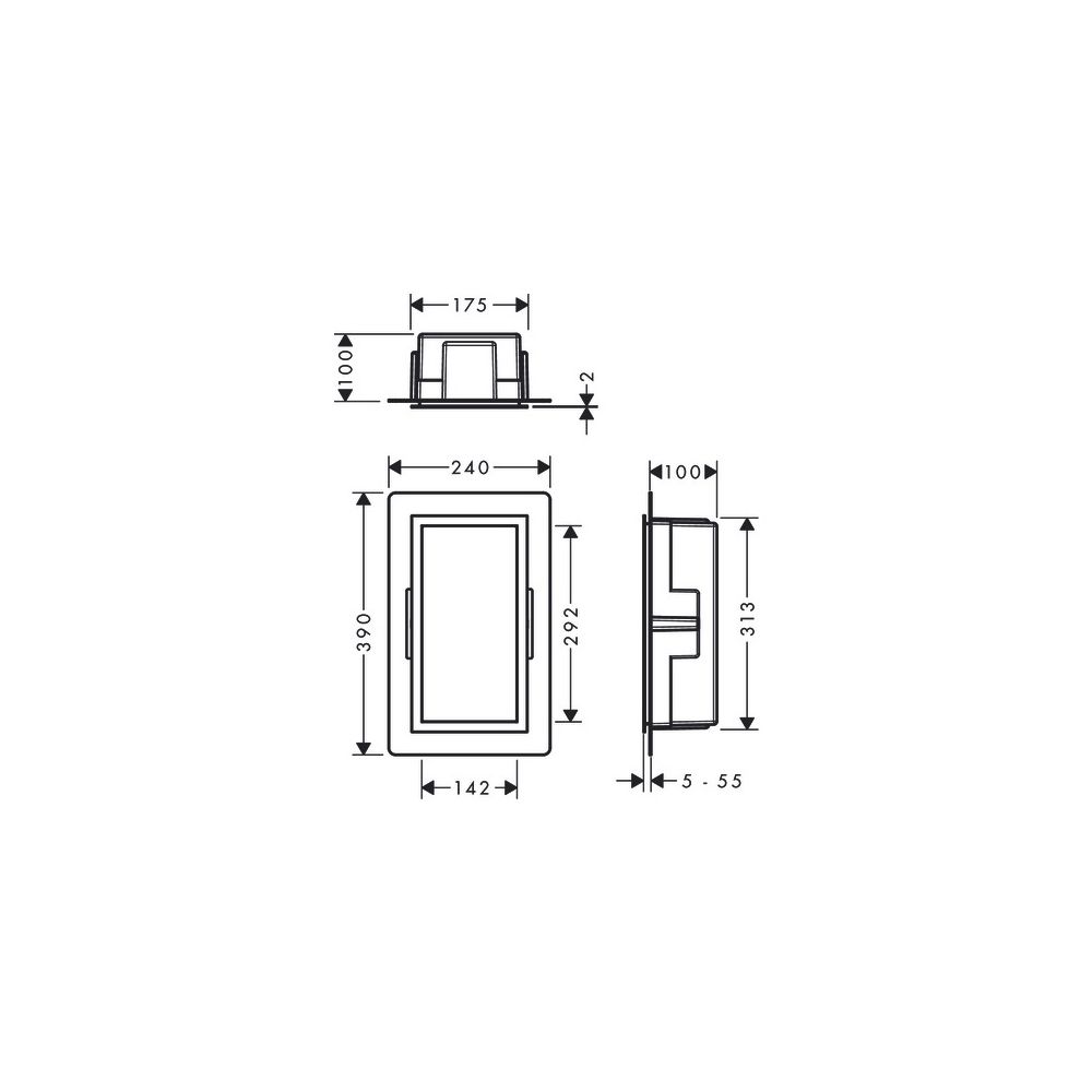 hansgrohe XtraStoris Individual Wandnische Edelstahl gebürstet, Bronze gebürstet mi... HANSGROHE-56094140 4059625349069 (Abb. 2)