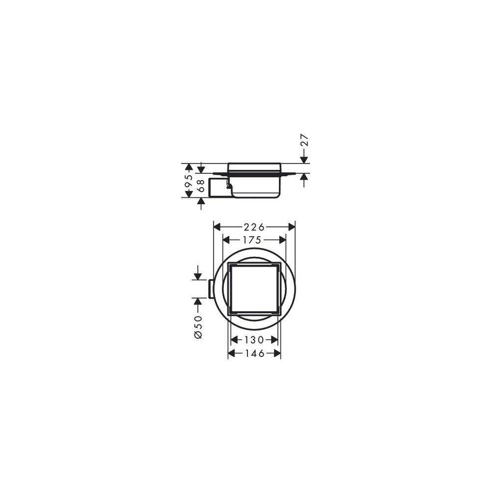 hansgrohe RainDrain Spot Komplettset Punktablauf 150x150mm rückseitig befliesbar, E... HANSGROHE-56112800 4059625348697 (Abb. 4)