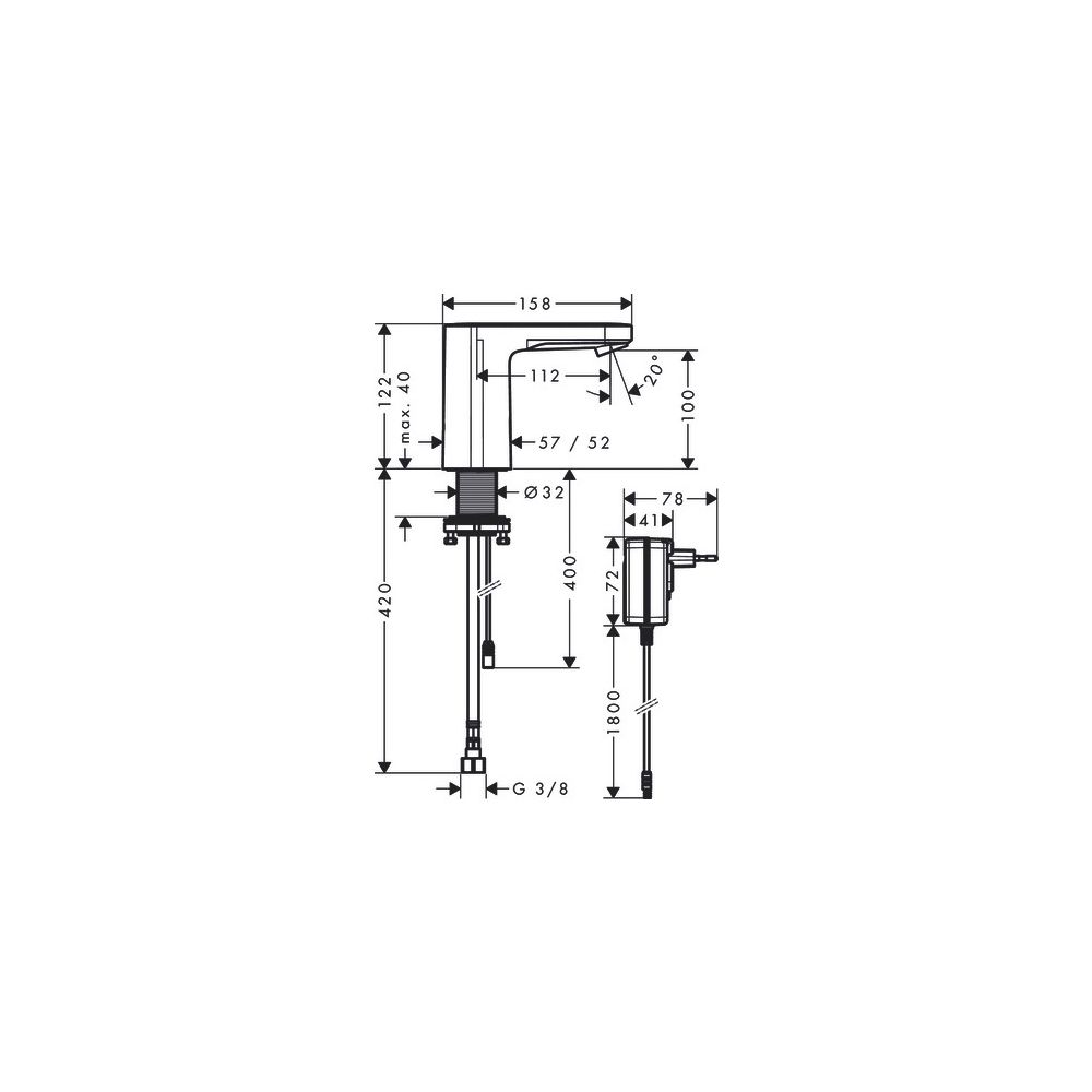 hansgrohe Vernis Blend Elektronik-Waschtischmischer 5l/min für Kaltwasser oder vorg... HANSGROHE-71504000 4059625353349 (Abb. 4)