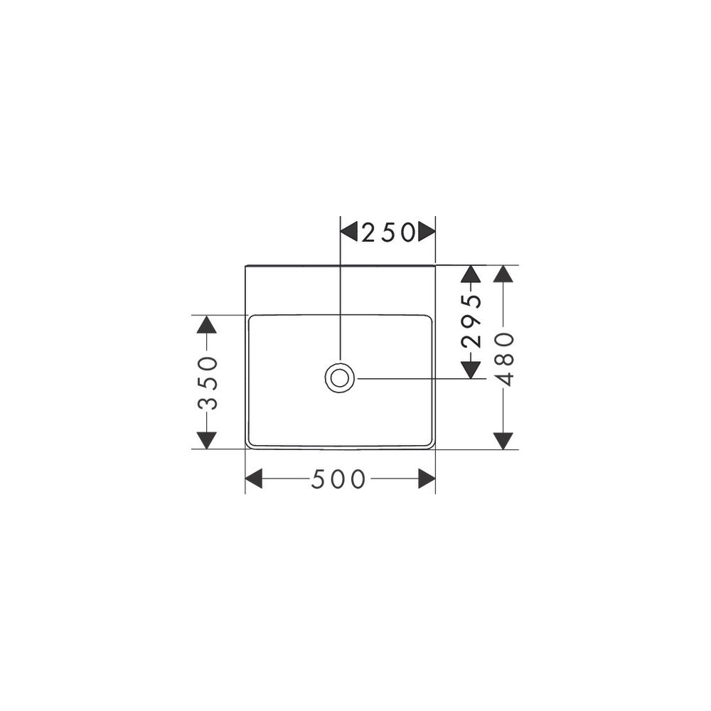 hansgrohe Xelu Q Handwaschbecken 500x480mm ohne Hahnloch und Überlauf, SmartClean, ... HANSGROHE-61013450 4059625413869 (Abb. 2)