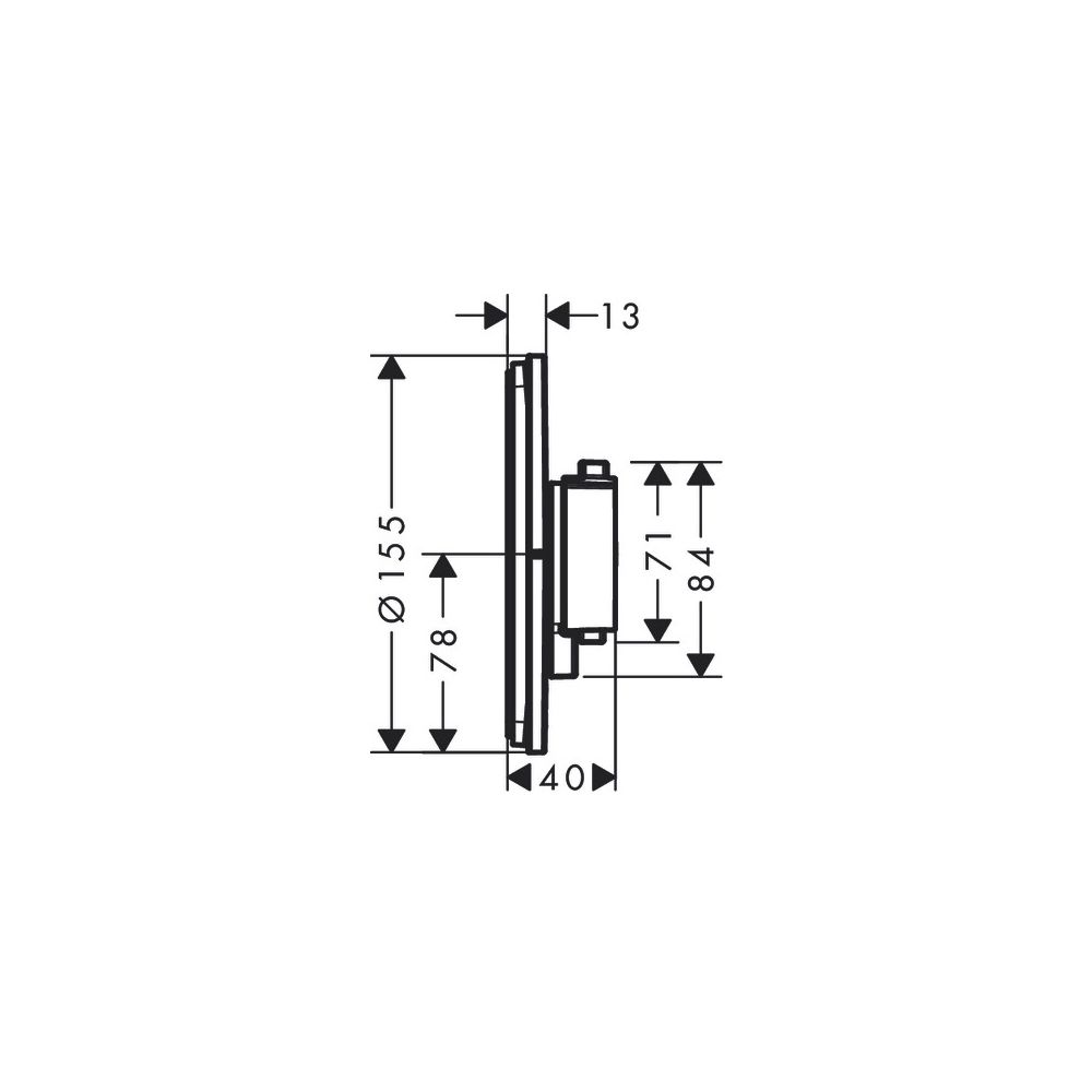 hansgrohe Shower Select Comfort S Thermostat Unterputz, Chrom für 1 Verbraucher 34,... HANSGROHE-15559000 4059625465240 (Abb. 3)
