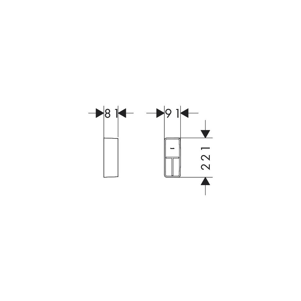 hansgrohe IntraStoris Box groß Basis Set 90x220mm, Mattschwarz... HANSGROHE-54226670 4059625483787 (Abb. 2)