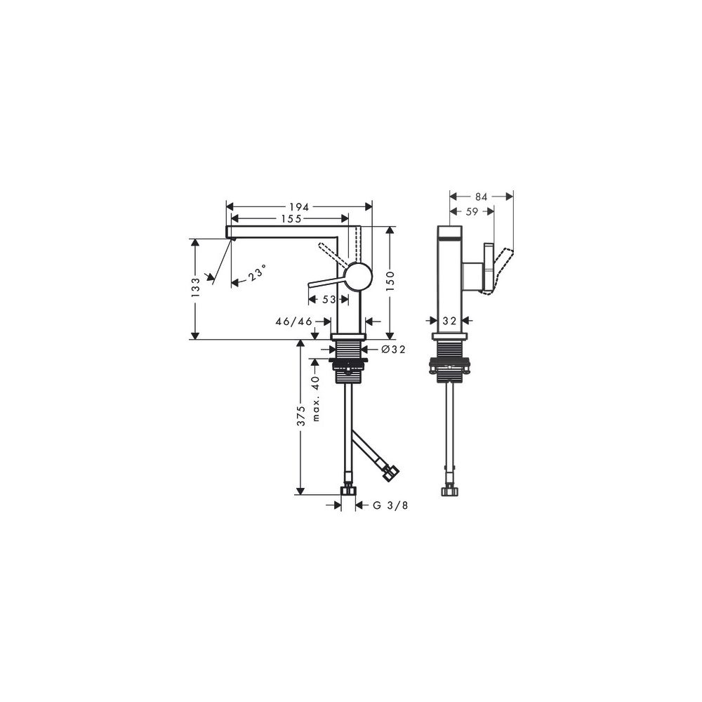 hansgrohe Tecturis E Einhebel-Waschtischmischer 110mm 4l/min Fine CoolStart Mattsch... HANSGROHE-73020670 4059625473818 (Abb. 4)