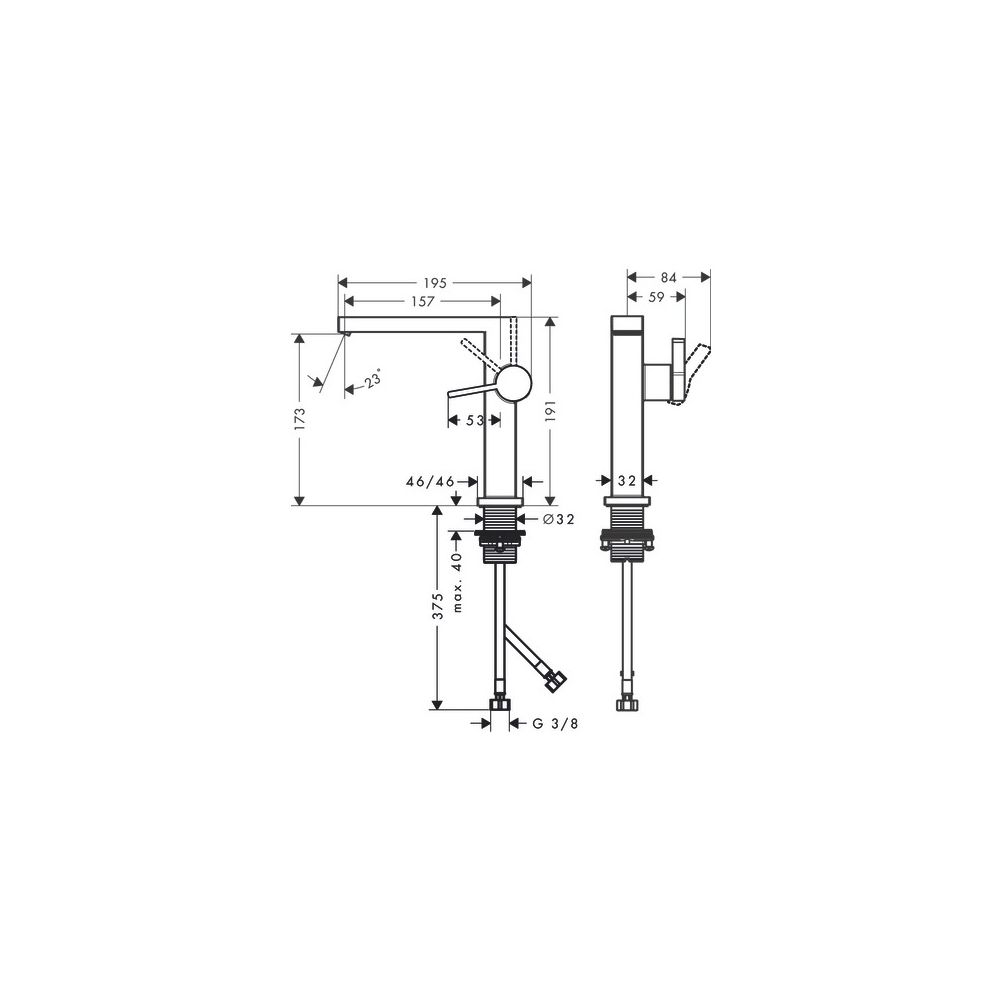 Hansgrohe Tecturis E Einhebel-Waschtischmischer 150mm, 4l/min, Fine CoolStart EcoSm... HANSGROHE-73041340 4059625811184 (Abb. 3)
