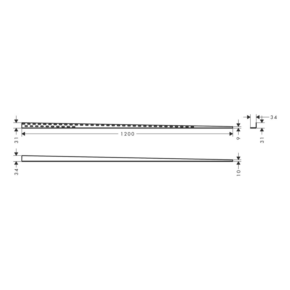 hansgrohe RainTurn Neigungsprofil mit linkem oder rechtem Seitenanschluss, verstell... HANSGROHE-56158000 4059625488775 (Abb. 3)