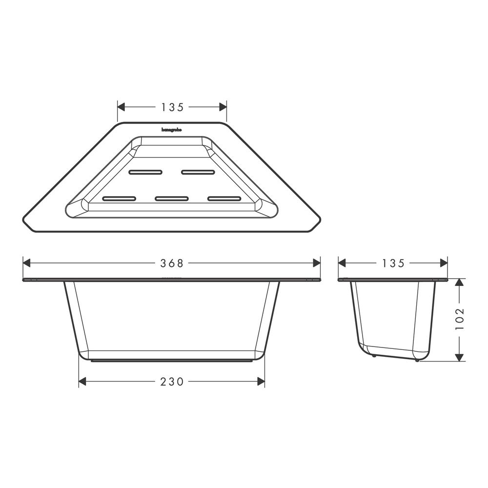 hansgrohe F27, Eckschale, Schwarz... HANSGROHE-40973000 4059625514481 (Abb. 2)